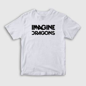 Presmono Logo Imagine Dragons Beyaz Unisex T-shirt
