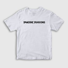 Presmono Logo Imagine Dragons Beyaz Unisex T-shirt