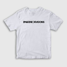 Presmono Logo Imagine Dragons Beyaz Unisex T-shirt