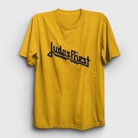 Presmono Logo Judas Priest Sarı Unisex T-Shirt
