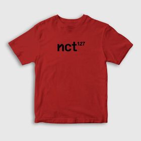 Presmono Logo K-Pop Nct 127 Kırmızı Unisex T-Shirt