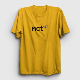 Presmono Logo K-Pop Nct 127 Sarı Unisex T-Shirt