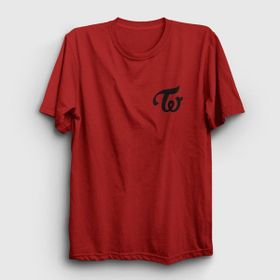Presmono Logo K-Pop Twice Kırmızı Unisex T-Shirt