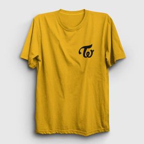 Presmono Logo K-Pop Twice Sarı Unisex T-Shirt