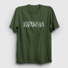 Presmono Logo Katatonia Haki Unisex T-shirt