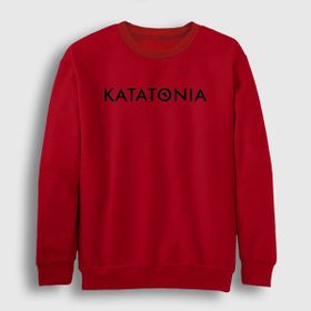 Presmono Logo Katatonia Kırmızı Unisex Sweatshirt