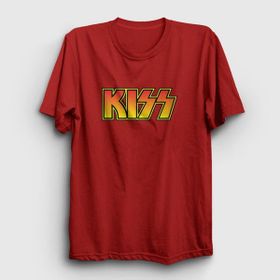 Presmono Logo Kiss Kırmızı Unisex T-Shirt