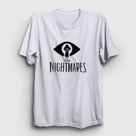 Presmono Logo Little Nightmares Beyaz Unisex T-shirt