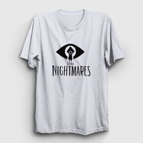 Presmono Logo Little Nightmares Beyaz Unisex T-shirt