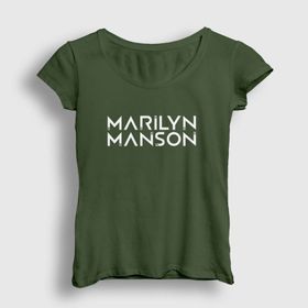 Presmono Logo Marilyn Manson Kadın T-shirt