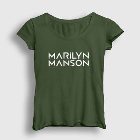 Presmono Logo Marilyn Manson Kadın T-shirt