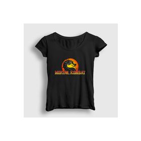 Presmono Logo Mortal Kombat Kadın T-shirt