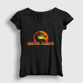 Presmono Logo Mortal Kombat Kadın T-shirt