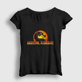 Presmono Logo Mortal Kombat Kadın T-shirt