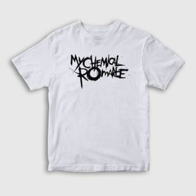 Presmono Logo My Chemical Romance Beyaz Unisex T-shirt