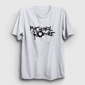 Presmono Logo My Chemical Romance Beyaz Unisex T-shirt