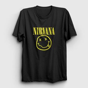 Presmono Logo Nirvana Siyah Unisex T-Shirt