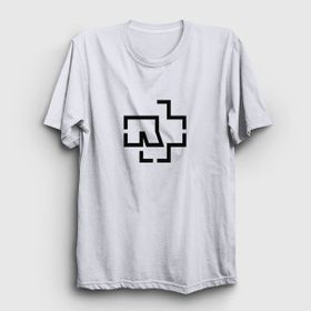 Presmono Logo Rammstein Beyaz Unisex T-Shirt