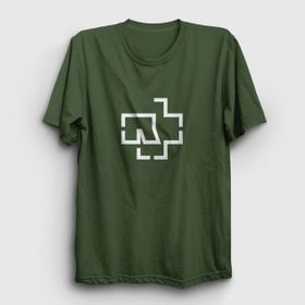 Presmono Logo Rammstein Haki Unisex T-Shirt