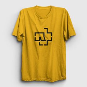 Presmono Logo Rammstein Sarı Unisex T-Shirt
