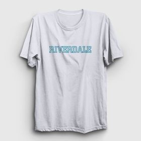 Presmono Logo Riverdale Beyaz Unisex T-shirt