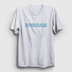 Presmono Logo Riverdale Beyaz Unisex T-shirt