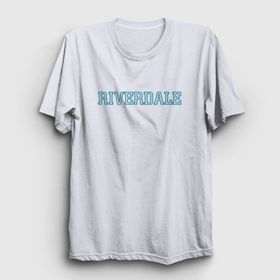 Presmono Logo Riverdale Beyaz Unisex T-shirt