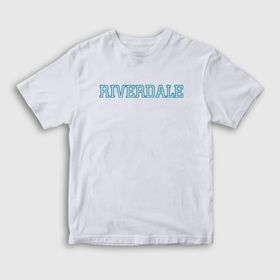 Presmono Logo Riverdale Beyaz Unisex T-shirt