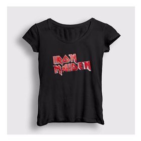 Presmono Logo V2 Iron Maiden Kadın T-shirt