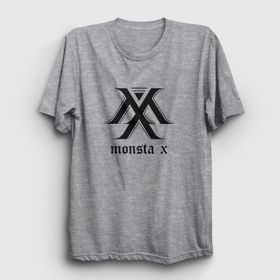 Presmono Logo V2 K-Pop Monsta X Kırmızı Unisex T-Shirt