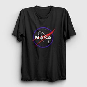 Presmono Logo V2 Nasa Space Uzay Siyah Unisex T-Shirt