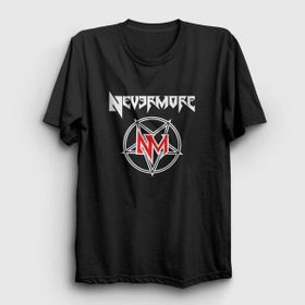 Presmono Logo V2 Nevermore Siyah Unisex T-Shirt