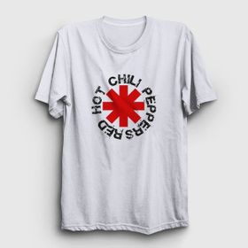 Presmono Logo V2 Red Hot Chili Peppers Beyaz Unisex T-shirt