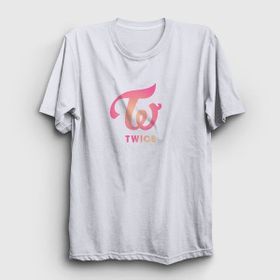 Presmono Logo V3 K-Pop Twice Beyaz Unisex T-shirt