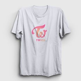 Presmono Logo V3 K-Pop Twice Beyaz Unisex T-shirt