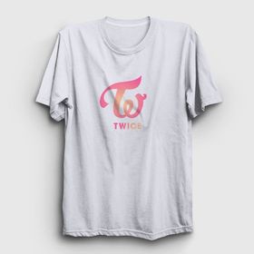 Presmono Logo V3 K-Pop Twice Beyaz Unisex T-shirt