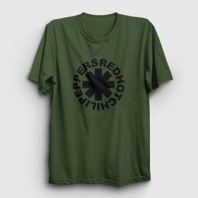 Presmono Logo V3 Red Hot Chili Peppers Haki Unisex T-Shirt