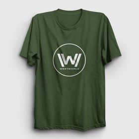 Presmono Logo Westworld Haki Unisex T-Shirt