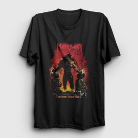 Presmono Louder Than Hell Manowar Kadın T-shirt