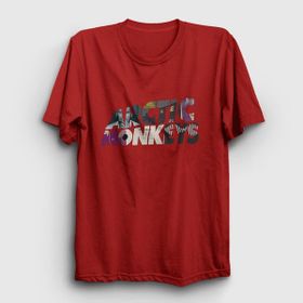 Presmono Mask Arctic Monkeys Kırmızı Unisex T-Shirt