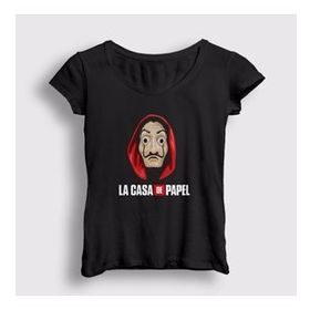 Presmono Mask La Casa De Papel Kadın T-shirt