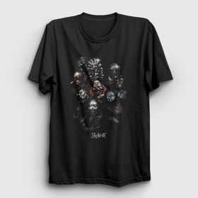Presmono Masks V2 Slipknot Siyah Unisex T-shirt