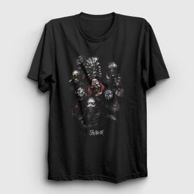 Presmono Masks V2 Slipknot Siyah Unisex T-shirt