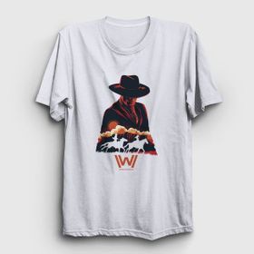 Presmono Mib V2 Westworld Beyaz Unisex T-Shirt