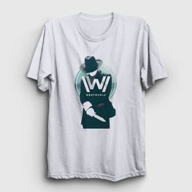 Presmono Mib Westworld Beyaz Unisex T-Shirt