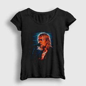 Presmono Mic Nirvana Kurt Cobain Kadın T-shirt