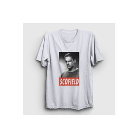 Presmono Michael Scofield Prison Break Beyaz Unisex T-shirt