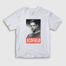 Presmono Michael Scofield Prison Break Beyaz Unisex T-shirt