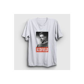 Presmono Michael Scofield Prison Break Beyaz Unisex T-shirt