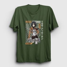 Presmono Mikasa Anime Attack On Titan Kadın T-shirt